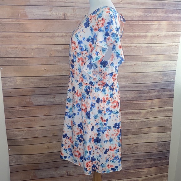 🎈Sale🎈Merona XXL Floral Ruffle Detail Detailed Sleeve Dress - Picture 5 of 9